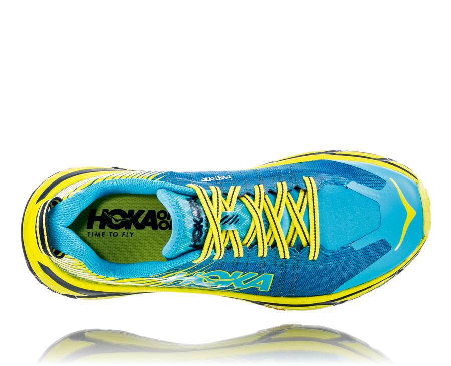 Tenis Trail Hoka One One Feminino Azuis/Verdes - Evo Mafate 2 - 294-HIMFWR